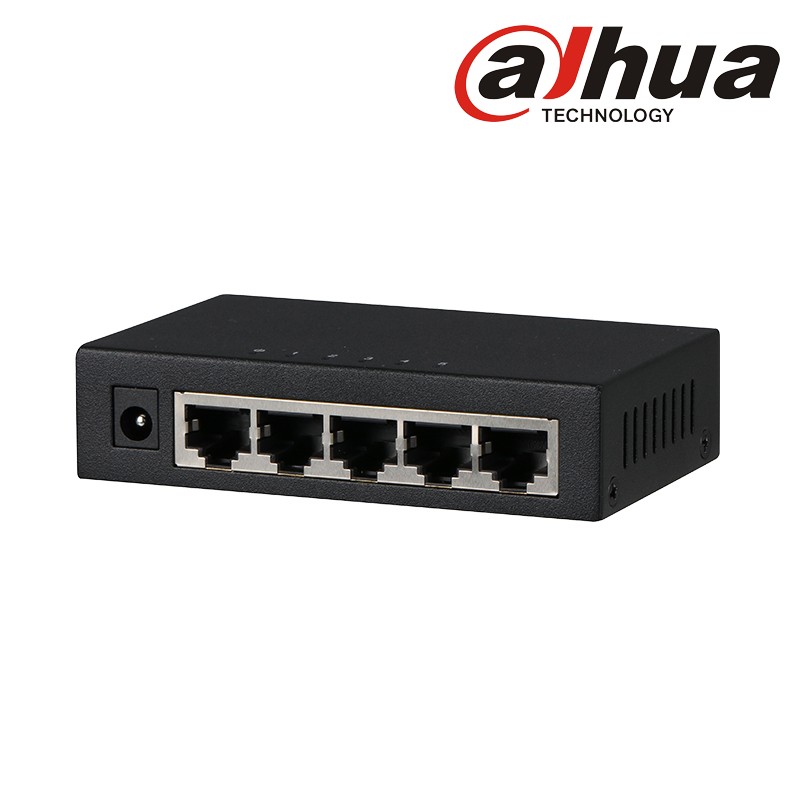 Switch 5 Ports Ge Dahua 10/100/1000 Mbps Pfs3005-5Gt