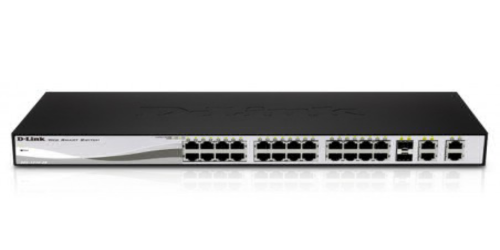 Switch D-Link 24-Port 10/100Base-T Poe Smart Switch +2G + 2Combo