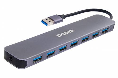 D-Link 7-Port Usb 3.0 Hub With 1 Bc 1.2 Fast Charging Por