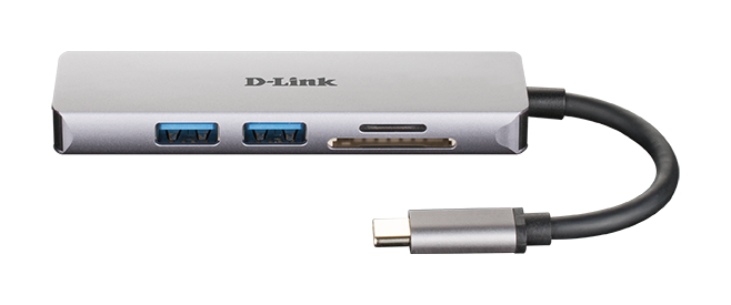 D-Link 5-In-1 Usb-C Hub With Hdmi/Sd And Microsd Card Rea
