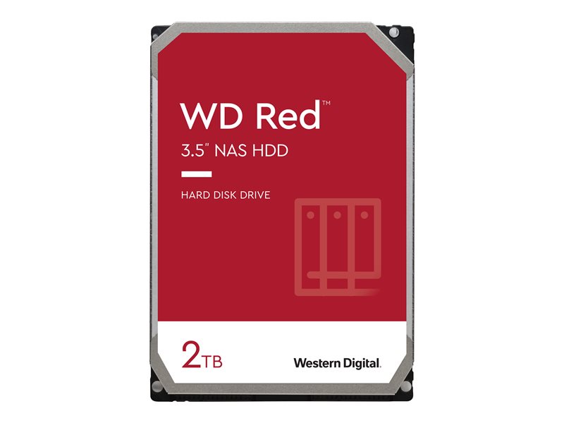 Western Digital Wd Red Nas Interne 2 To 3.5 Sata 6 Go/S 5400 Tr/M