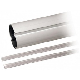 [P-800AE4] Lisse Elliptique En Aluminium Blanc Laqué 4 M Tau